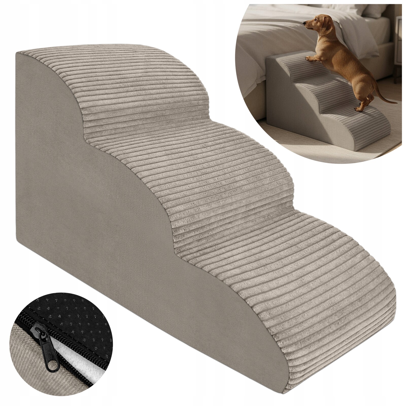 Schůdky Pro Psa Pro Nastupování Plošina 3 Stupně 40 CM Jemná Rampa Poso