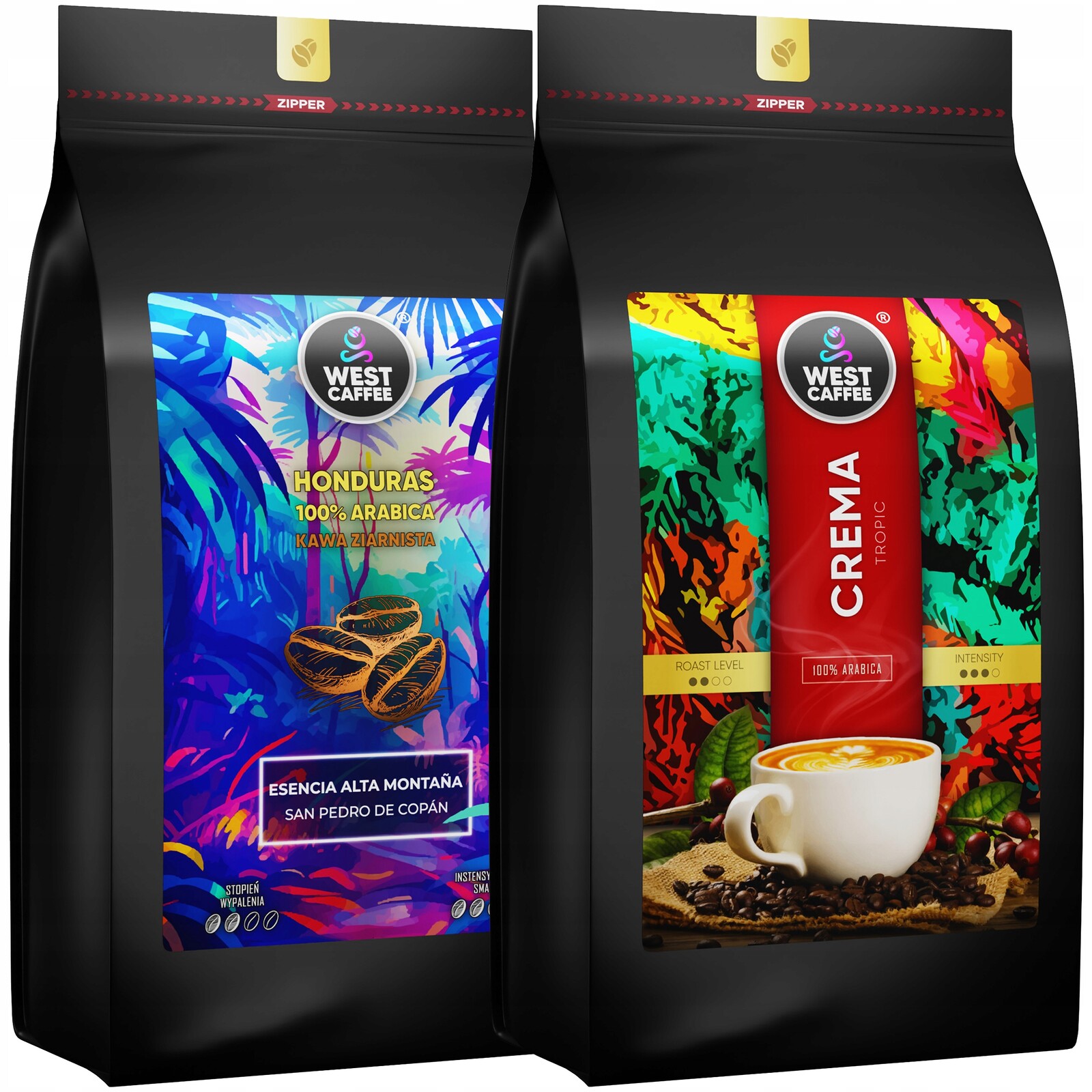 Káva Zrnková Set 2KG Crema Honduras 100% Arabica Čerstvě pražená