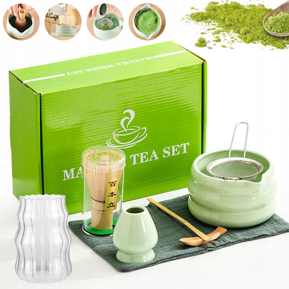 Dárková Sada Sada Čaje Matcha Šálek Whispers, Stojan, Lžička