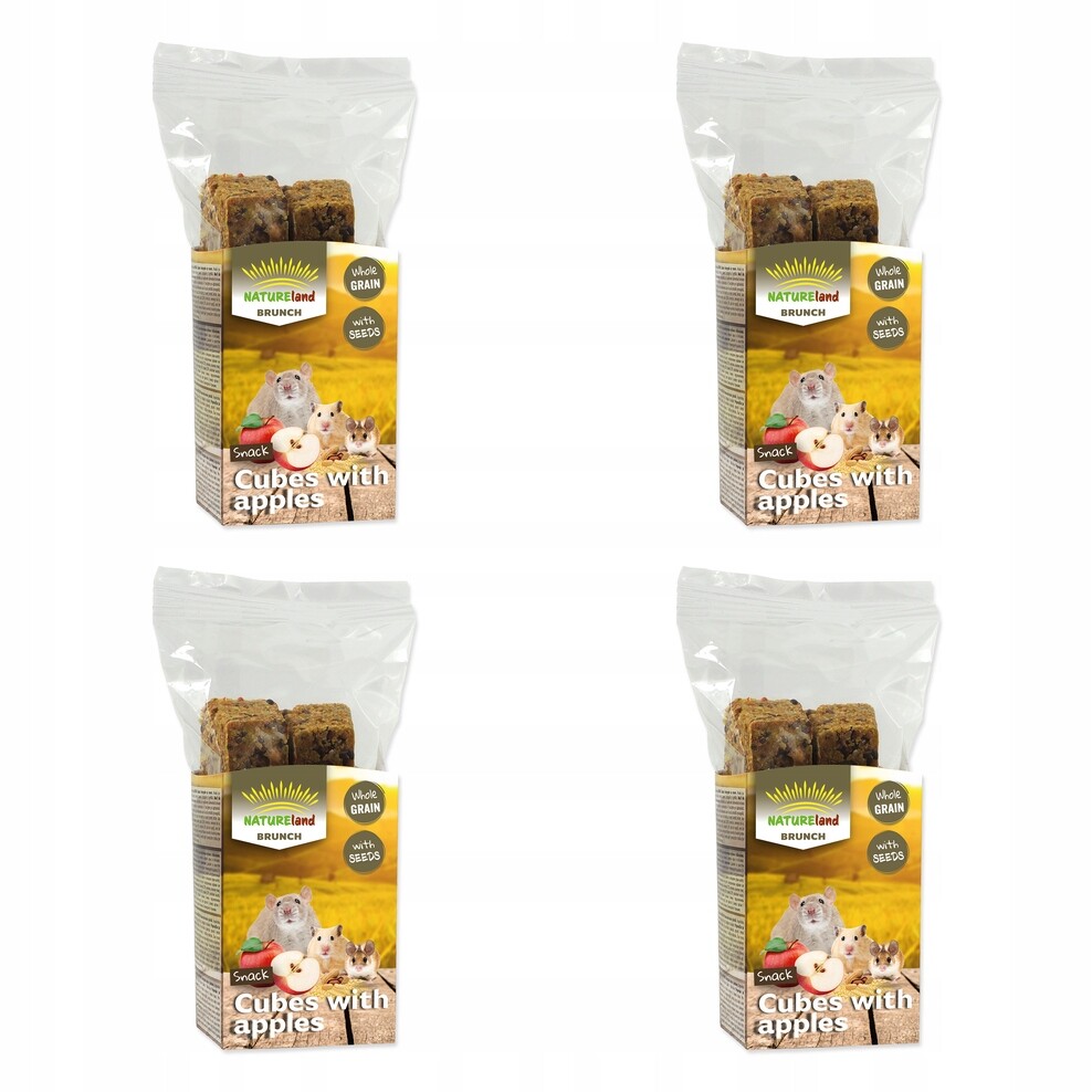 Pochoutka Nature Land Brunch celozrnné kostky s jablkem 90g balení 4 ks