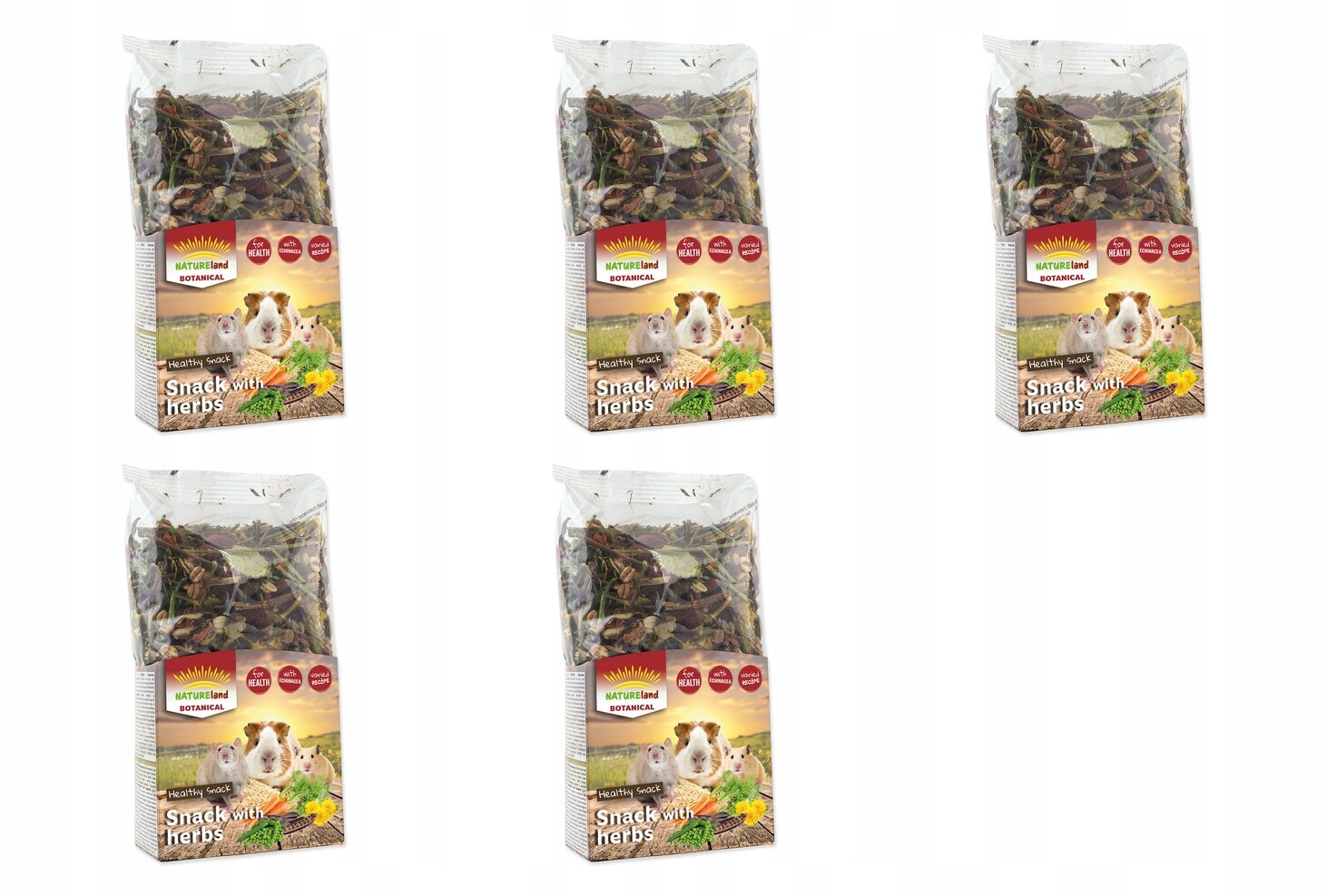 Pochoutka Nature Land Botanical bylinkový mix 150g balení 5 ks
