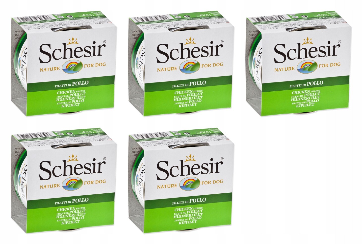 Konzerva Schesir kuře v želé 150g balení 5 ks