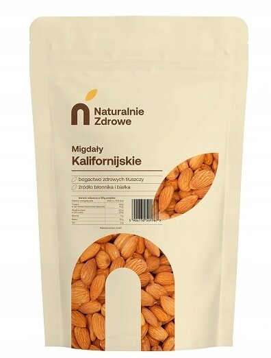 Kalifornské Mandle celé 1kg Naturalnie Zdrowe