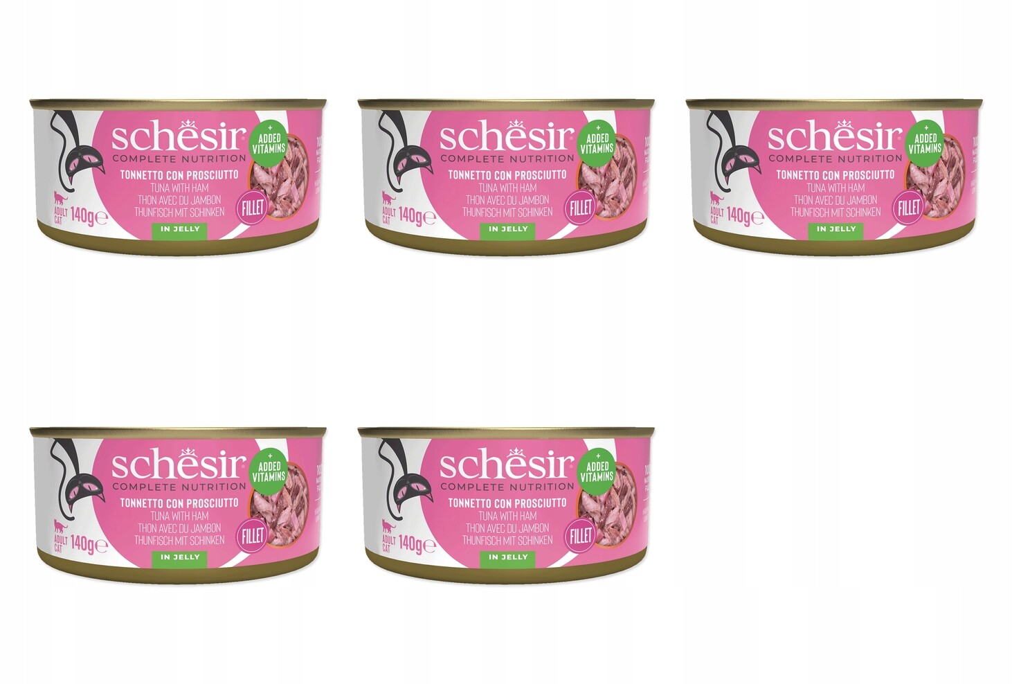 Konzerva Schesir tuňák a šunka 140g balení 5 ks