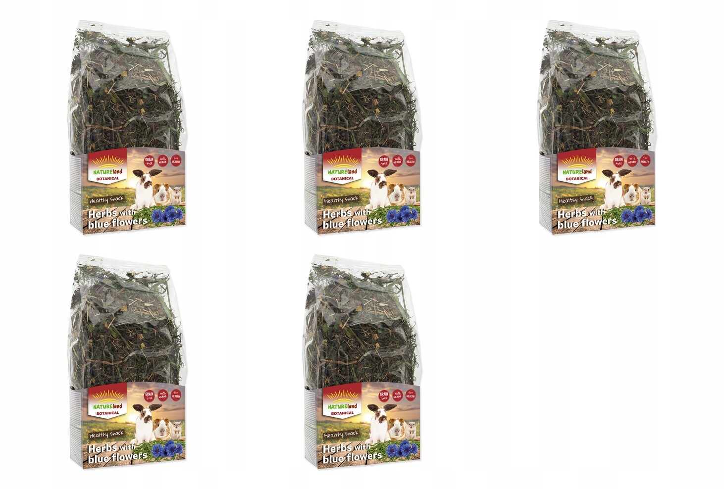 Bylinky Nature Land Botanical s modrými květy 100g balení 5 ks