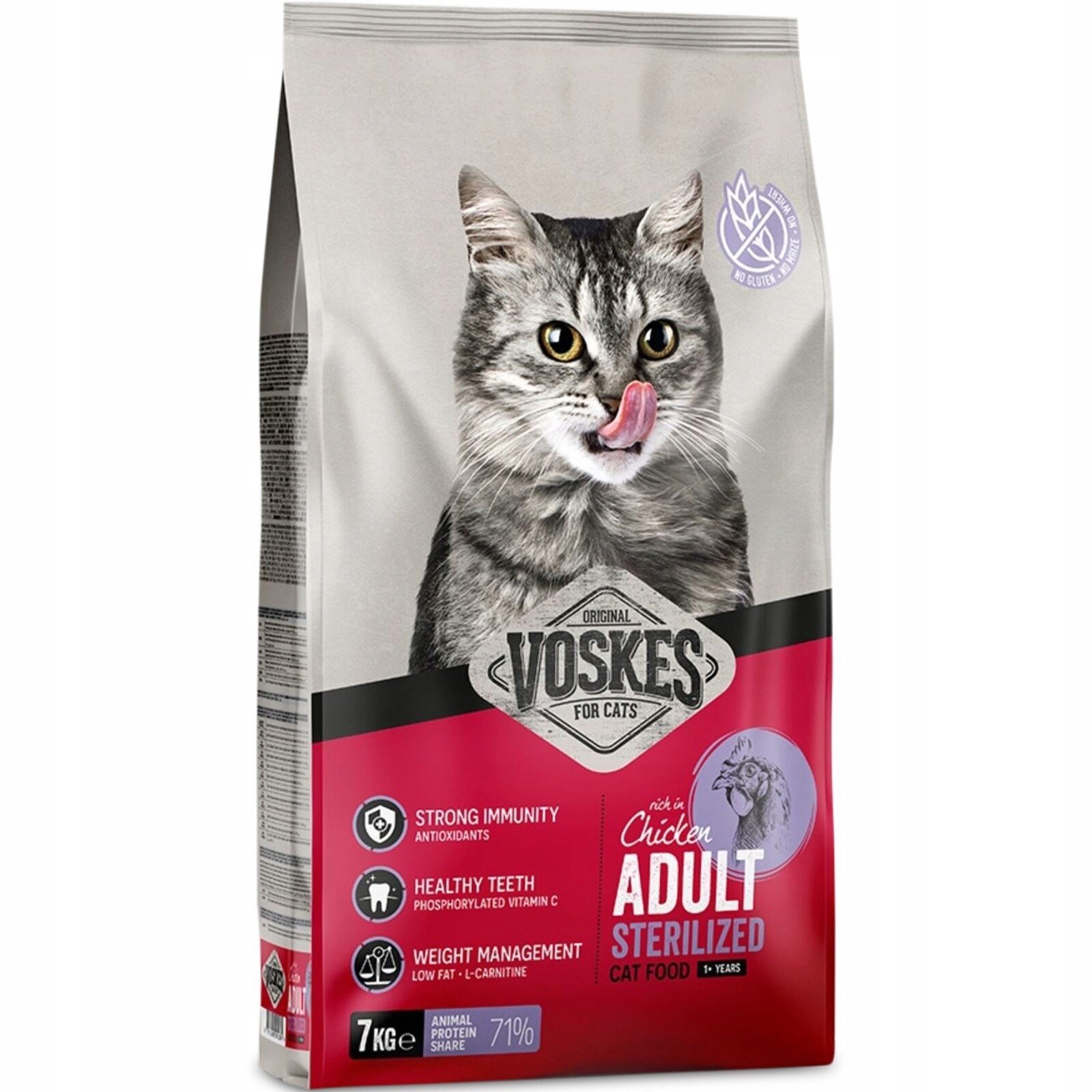 Krmivo Pro Kuřecí Maso Pro Kontrolu Hmotnosti A Energii Pro Kočky 7 Kg