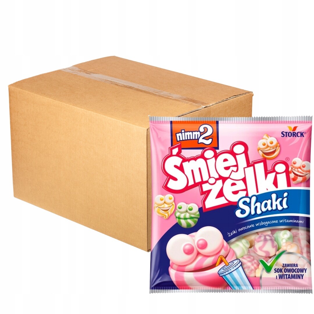 nimm2 Želé Shaki ovocné Želé Bonbony obohacené vitamíny 90 g x 18 kusů