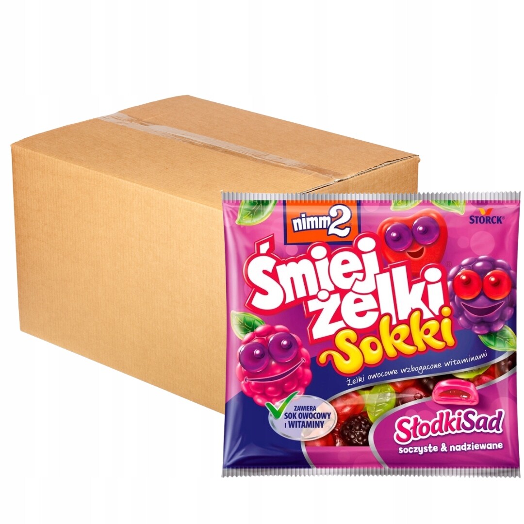 nimm2 Smějželky Sokki Želé Bonbony ovocné sladký sad 90 g x 28 ks