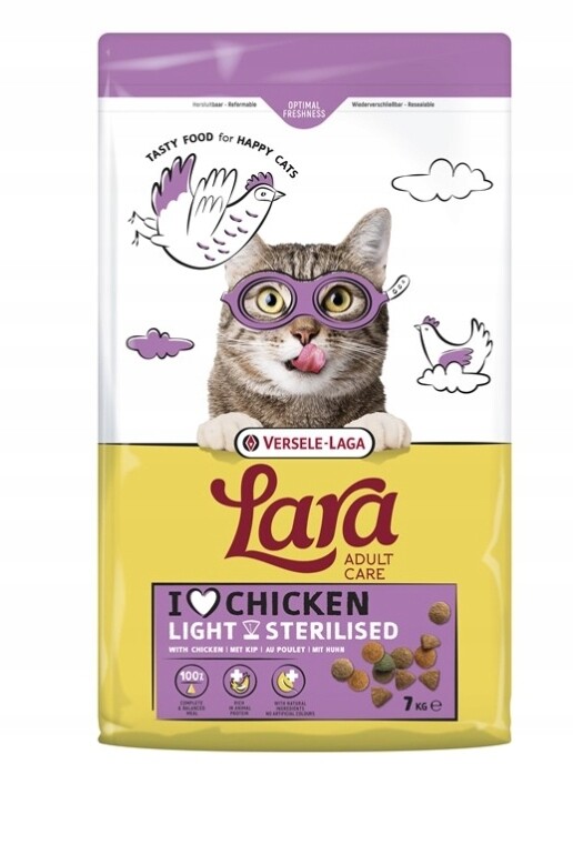VL-Lara Adult Light Sterilized 7 kg – krmivo pro sterilizované kočky
