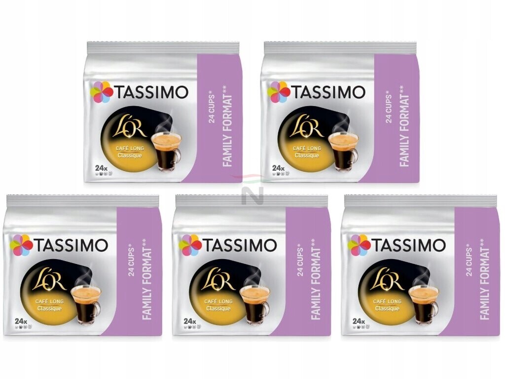 Kapsle pro Tassimo L'Or Cafe Long Intense 24 ks x5