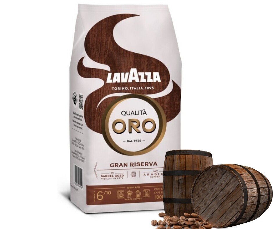 Lavazza Qualita Oro Gran Riserva 1kg Káva zrnková zrající v sudu