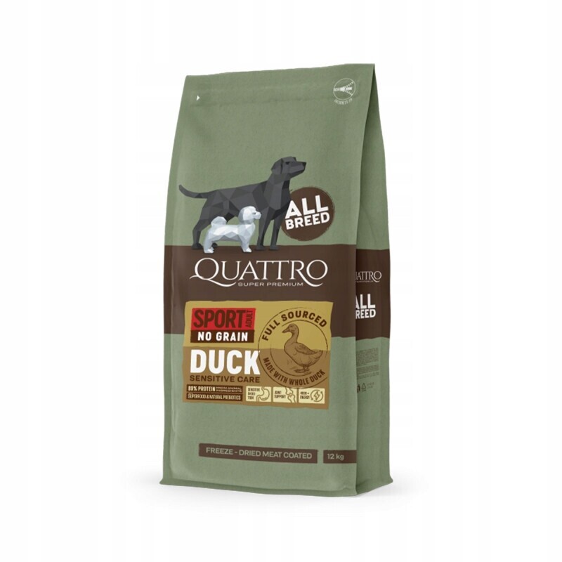 Quattro Energy Kachna 12 kg Krmivo pro aktivní psy