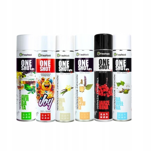 Sada Freshtek One Shot 6x600 ml osvěžovač vzduchu