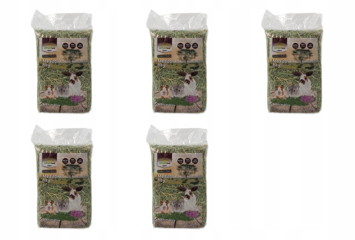 Seno Nature Land s květy slézu 0,65kg balení 5 ks