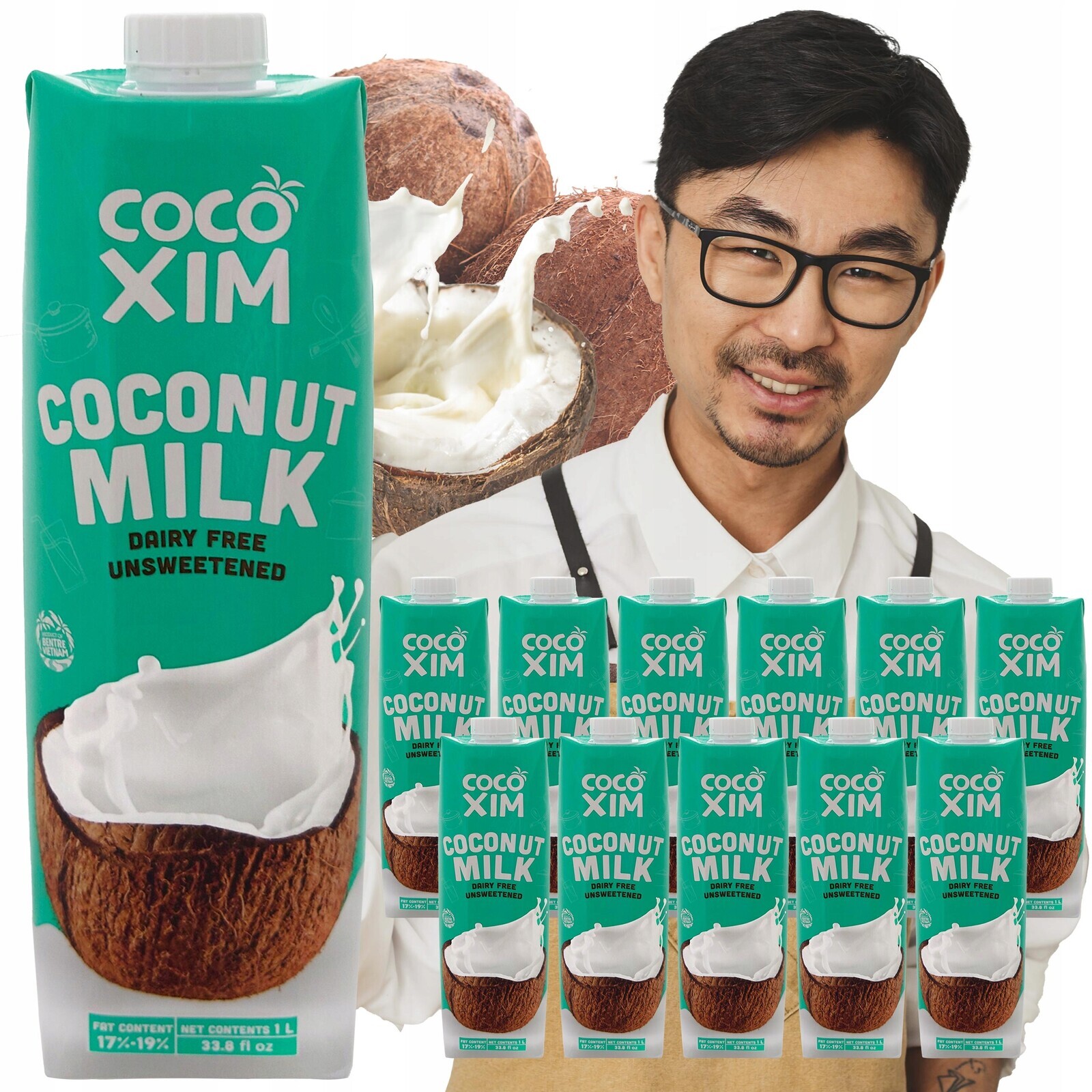 Kokosové mléko Cocoxim 12 l exotická kuchyně mléko exotická chuť Asie