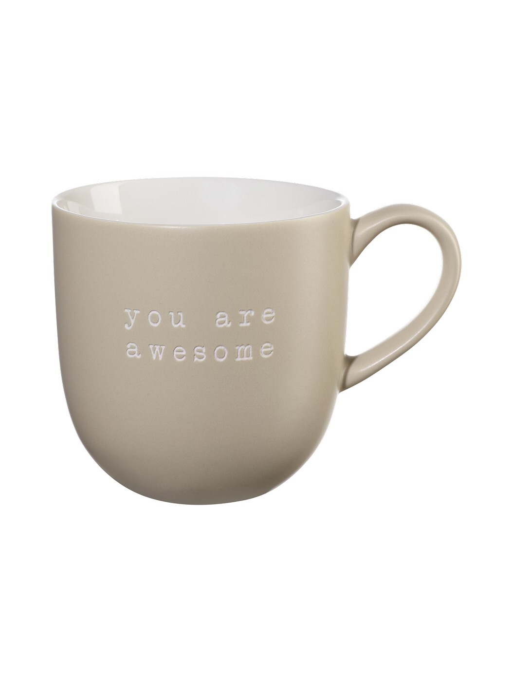 Porcelánový hrnek s uchem 350 ml HEY ASA Selection - přírodní