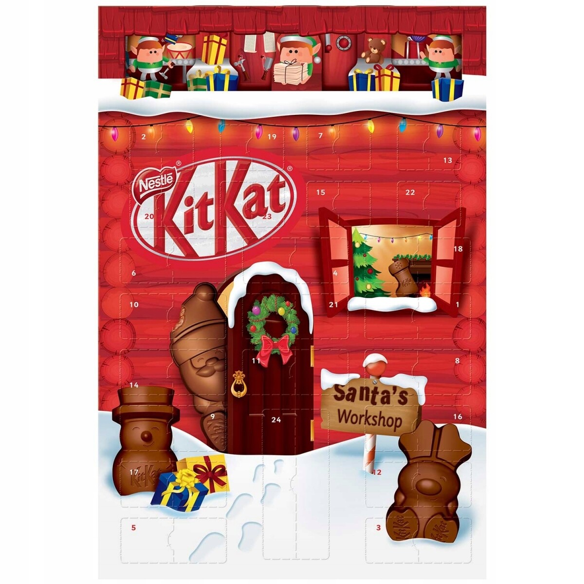 KitKat Adventní kalendář Křupavé figurky 208 g