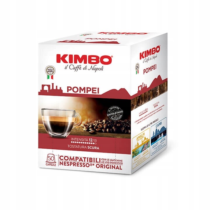 Kimbo Káva v kapslích Pompei Nespresso systém kapsle 50 kusů