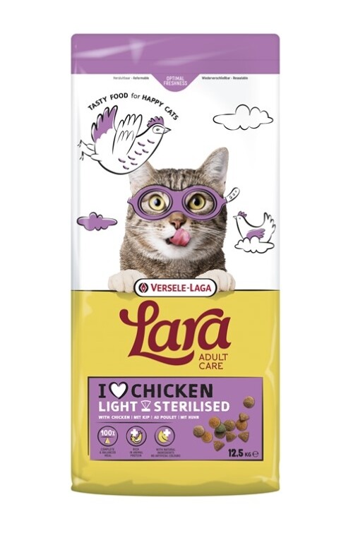 VL-Lara Adult Light Sterilized 12,5 kg – krmivo pro sterilizované kočky