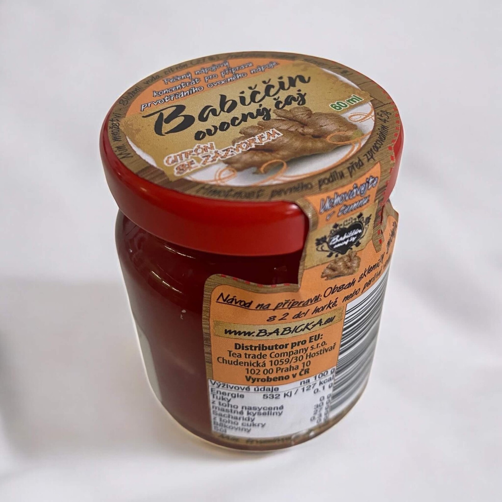 Nutworld.cz Babiččin ovocný čaj - zázvor 60ml