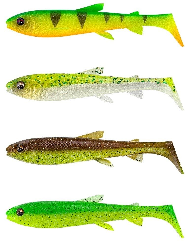 Savage Gear Gumová nástraha 3D Whitefish Shad Dark Water Mix - 9cm 7g 4ks