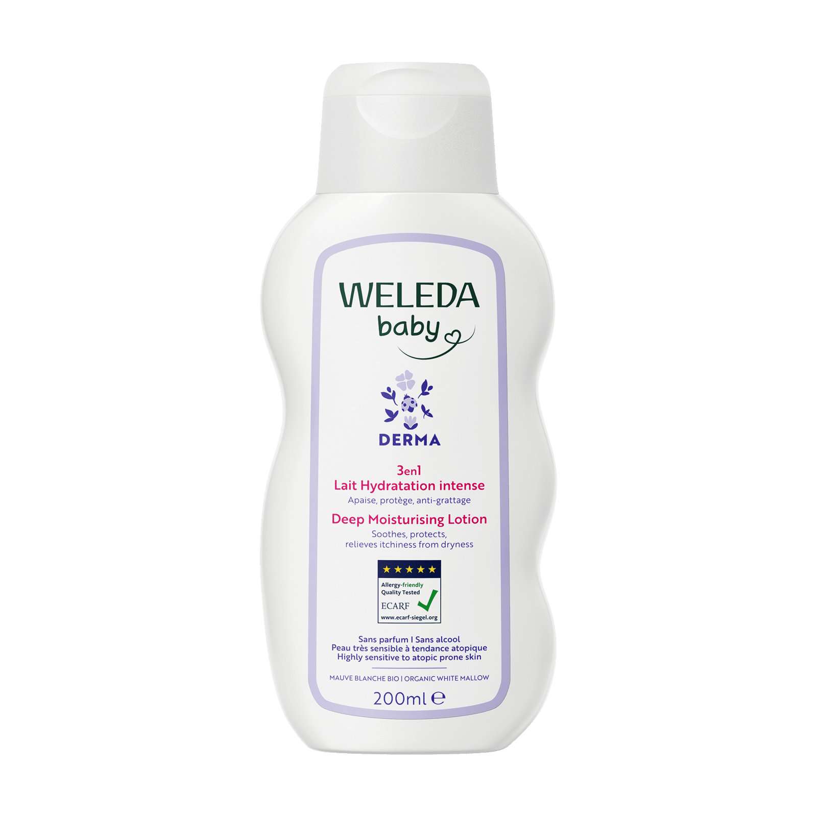WELEDA 3v1 DERMA Hydratační mléko 200 ml
