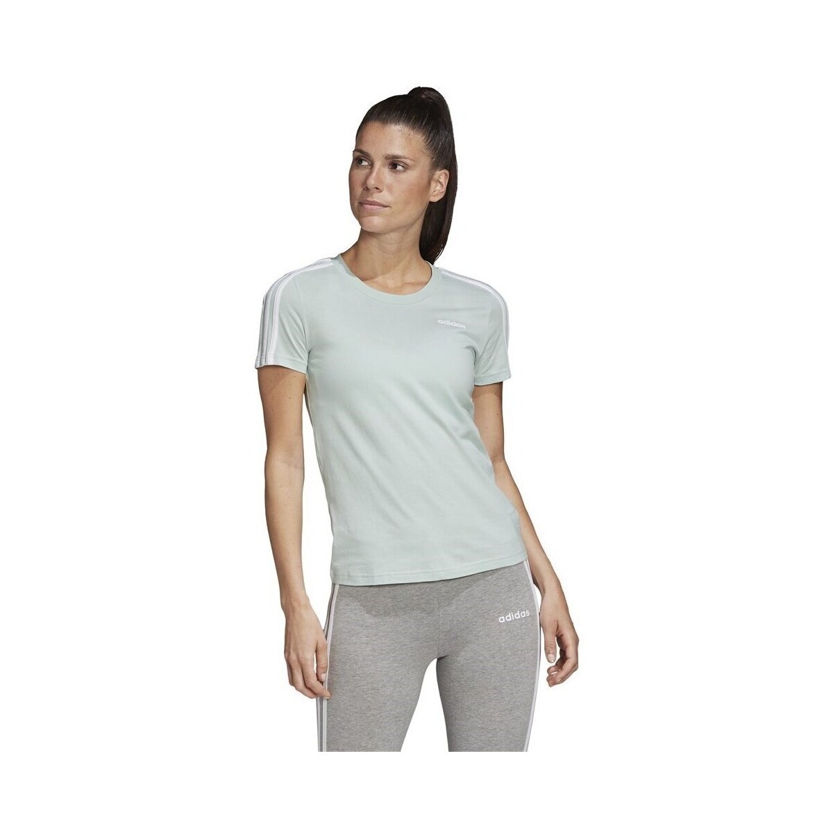 adidas  Slim Tee  Zelená