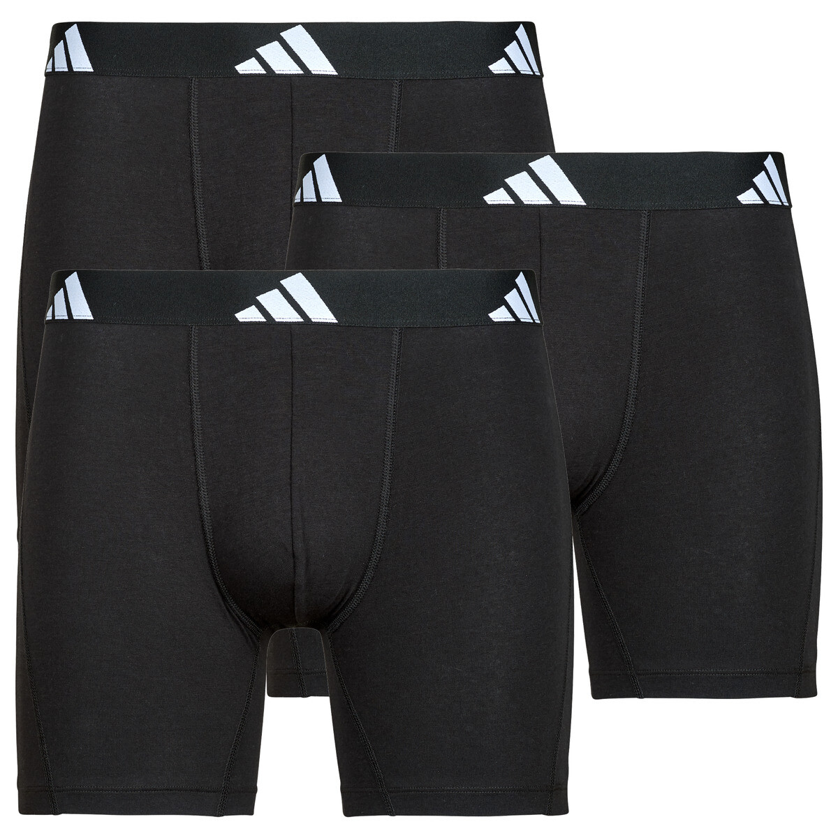 adidas  ACTIVE FLEX COTTON Boxer Long Pack de 3  Černá