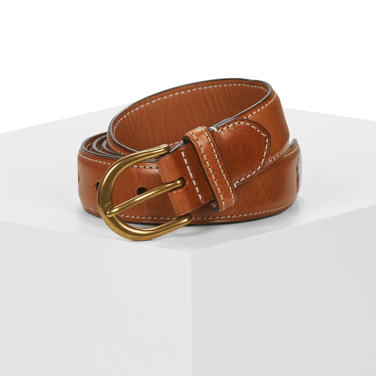 Polo Ralph Lauren  ROUND BUCKLE BELT  Hnědá