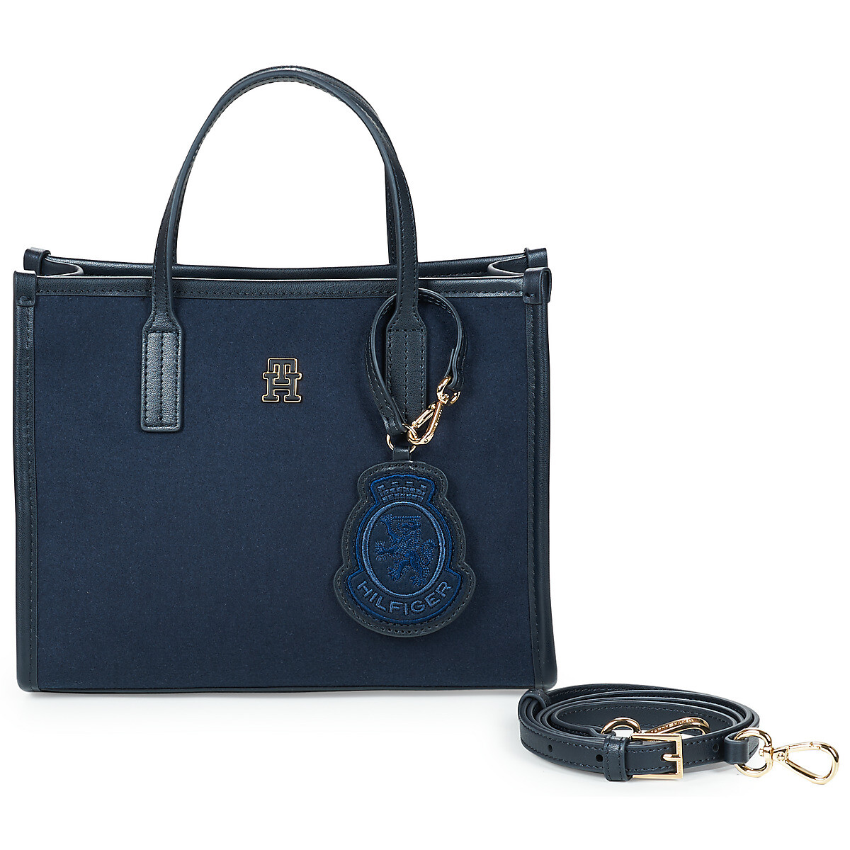 Tommy Hilfiger  TH CITY SMALL TOTE MELTON  Modrá