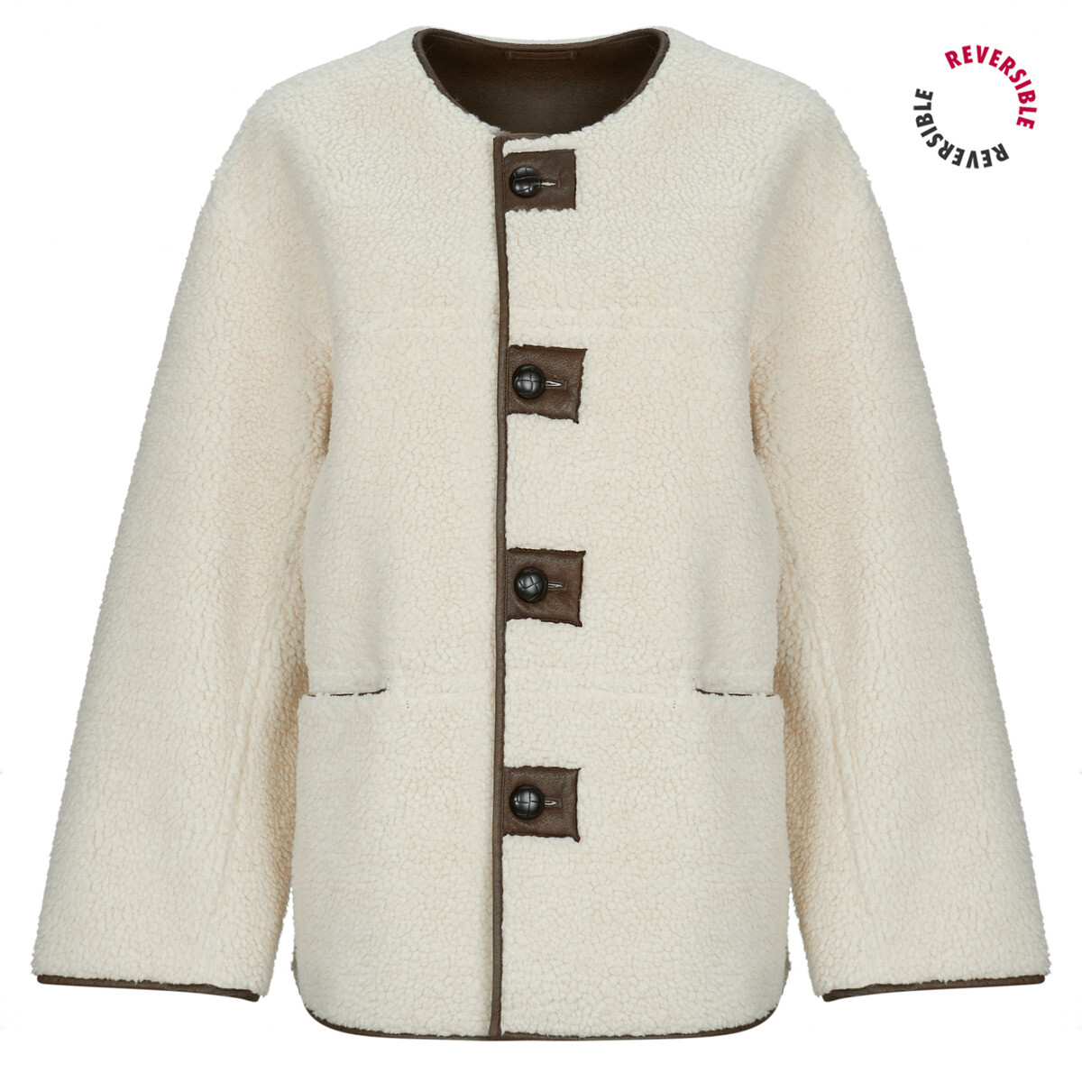 Pieces  PCJULIE REVERSIBLE  Béžová