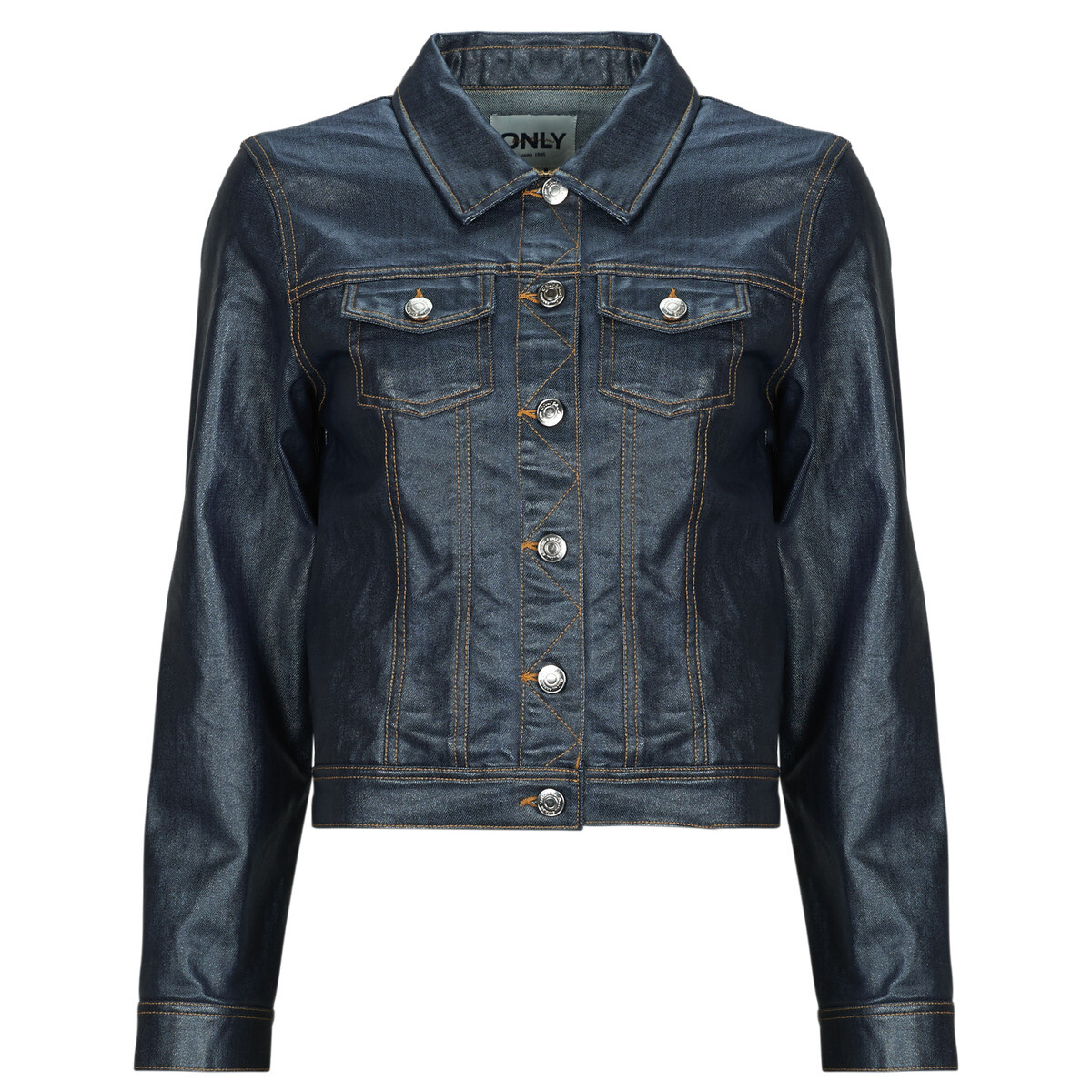 Only ONLCITA L/S COATED Tmavě modrá