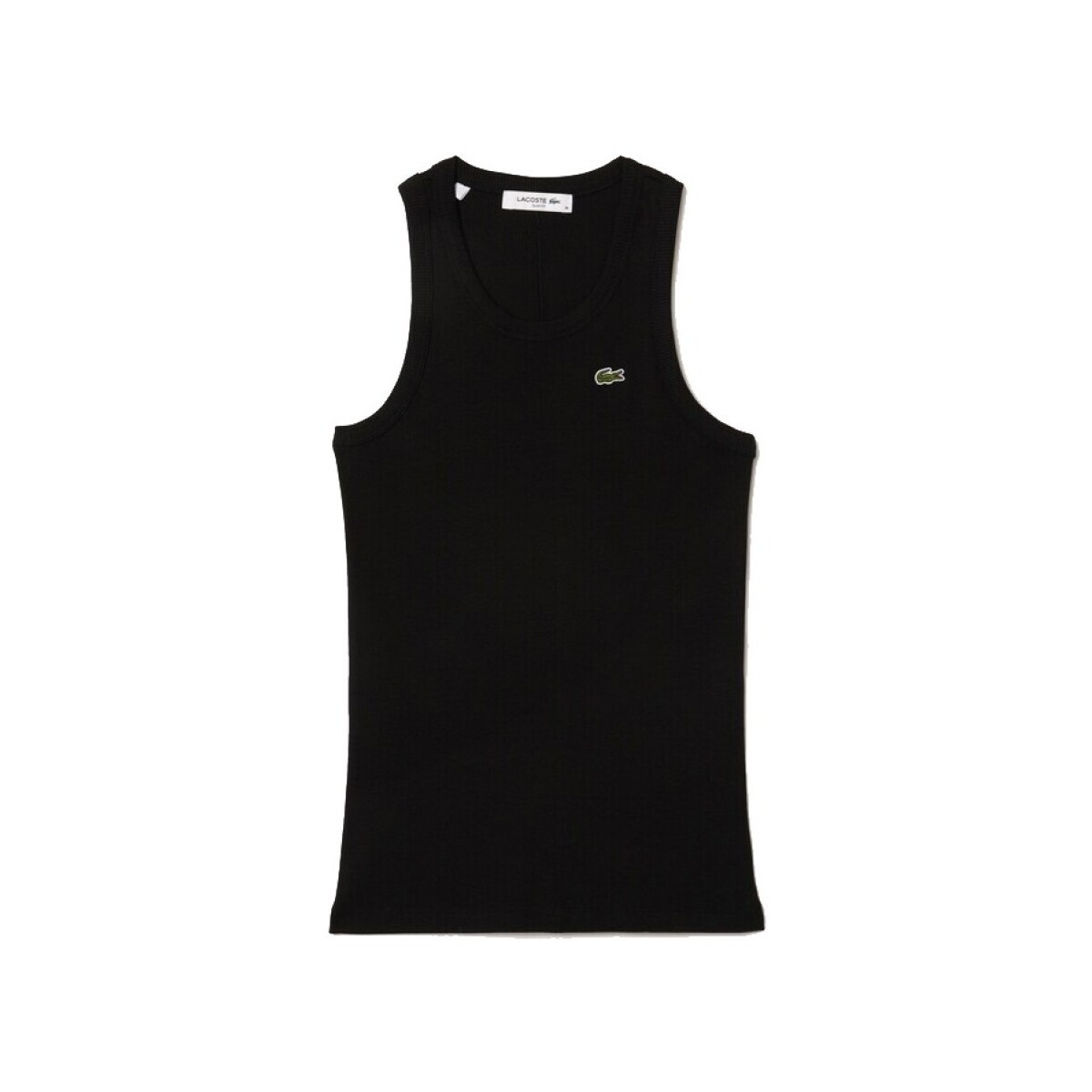Lacoste  SLIM FIT COTTON TANK TOP  Černá