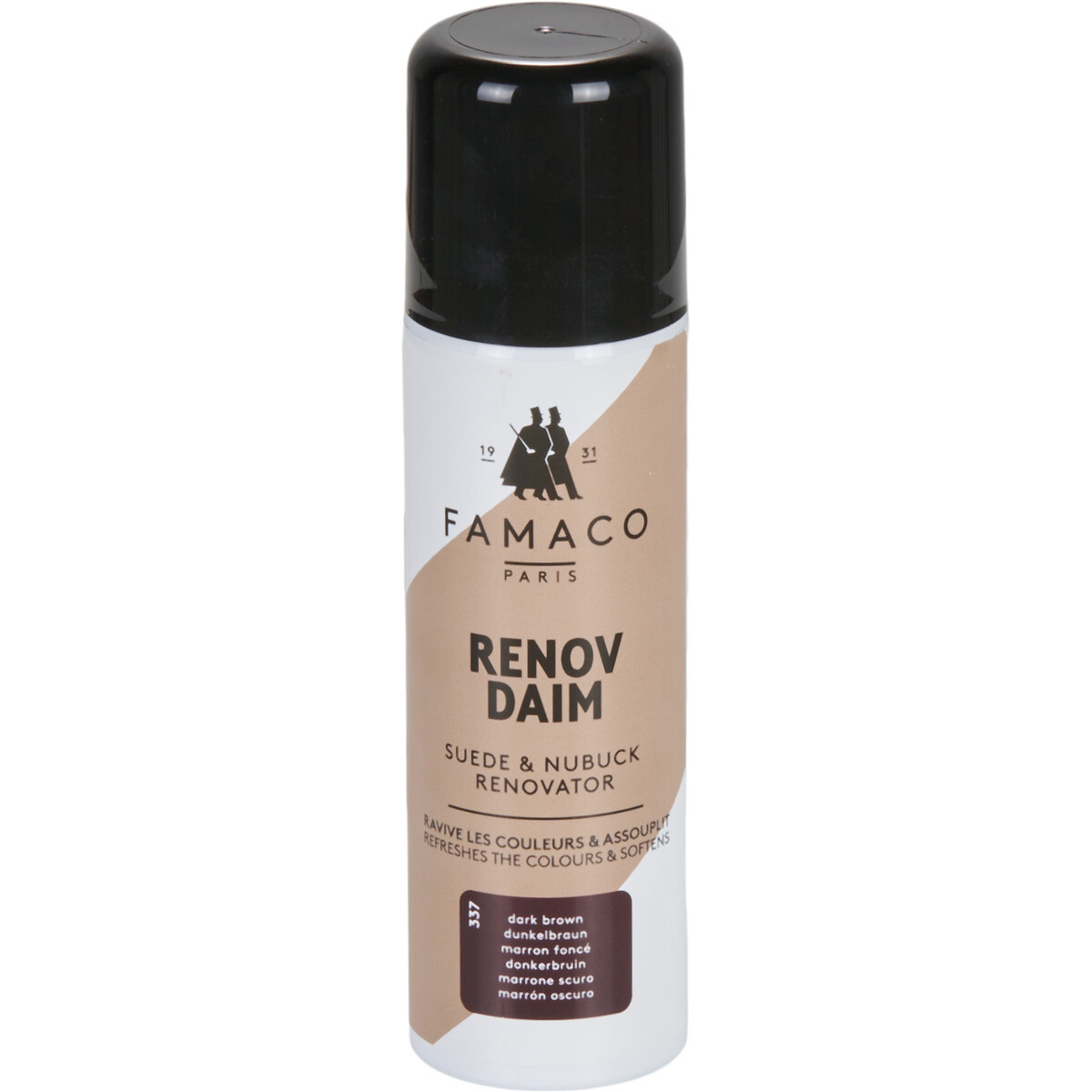Famaco  AEROSOL RENOVATEUR DAIM/NUBUCK 200 ML MARRON FONCE  Hnědá