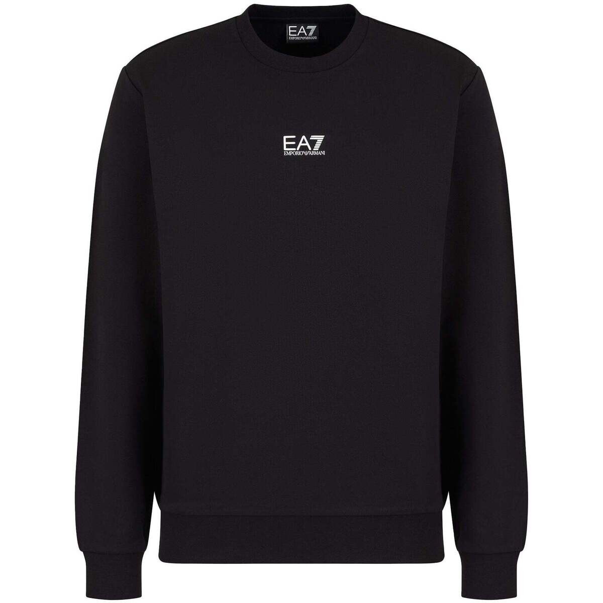 Ea7 Emporio Armani  Core ID Cotton Crew Sweatshirt Black  Černá