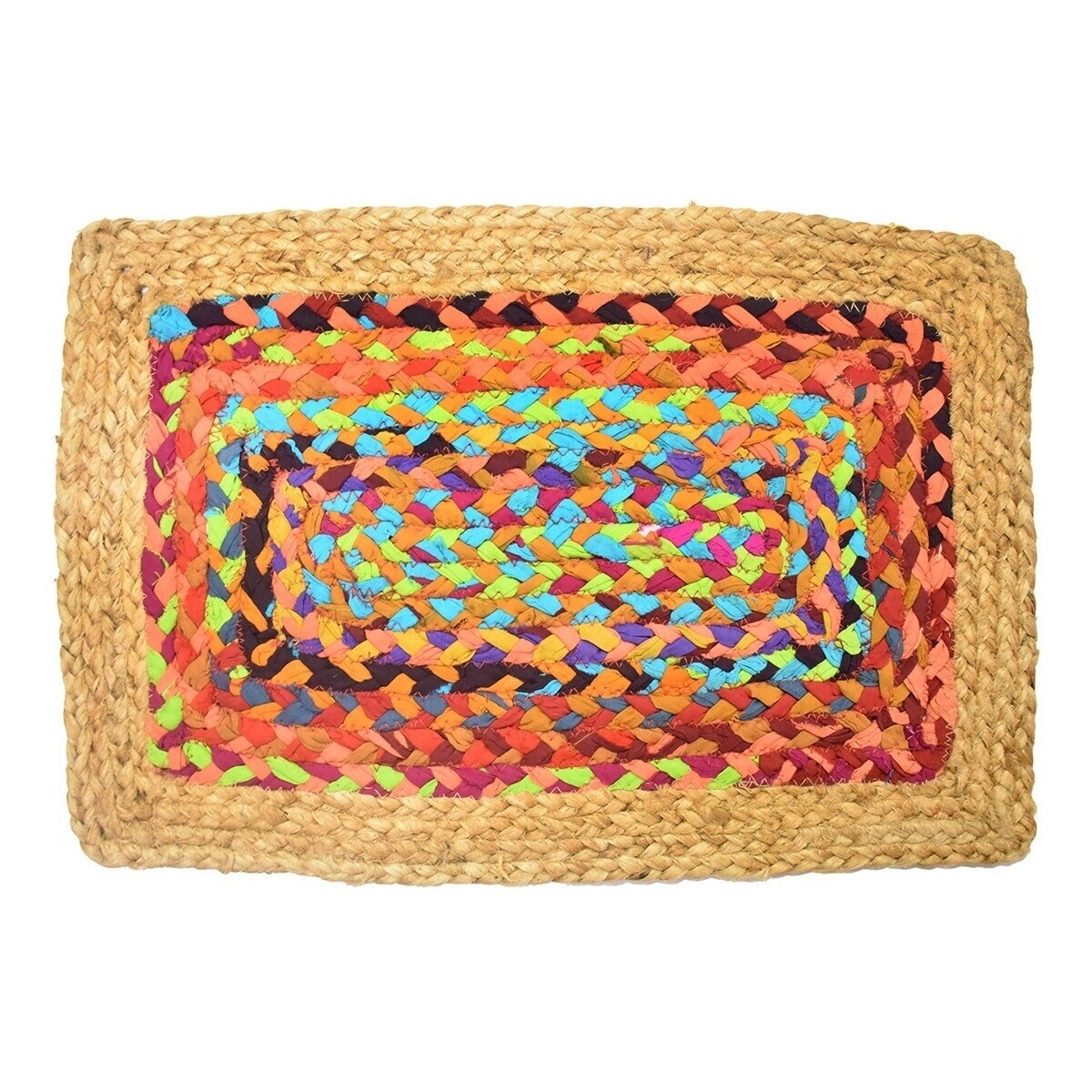 Signes Grimalt  Pletená Jutová Trojnožka  Hnědá