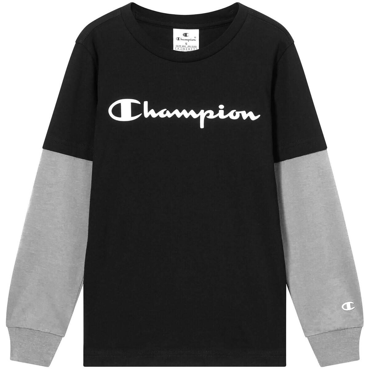 Champion  Long Sleeve T-Shirt  Černá