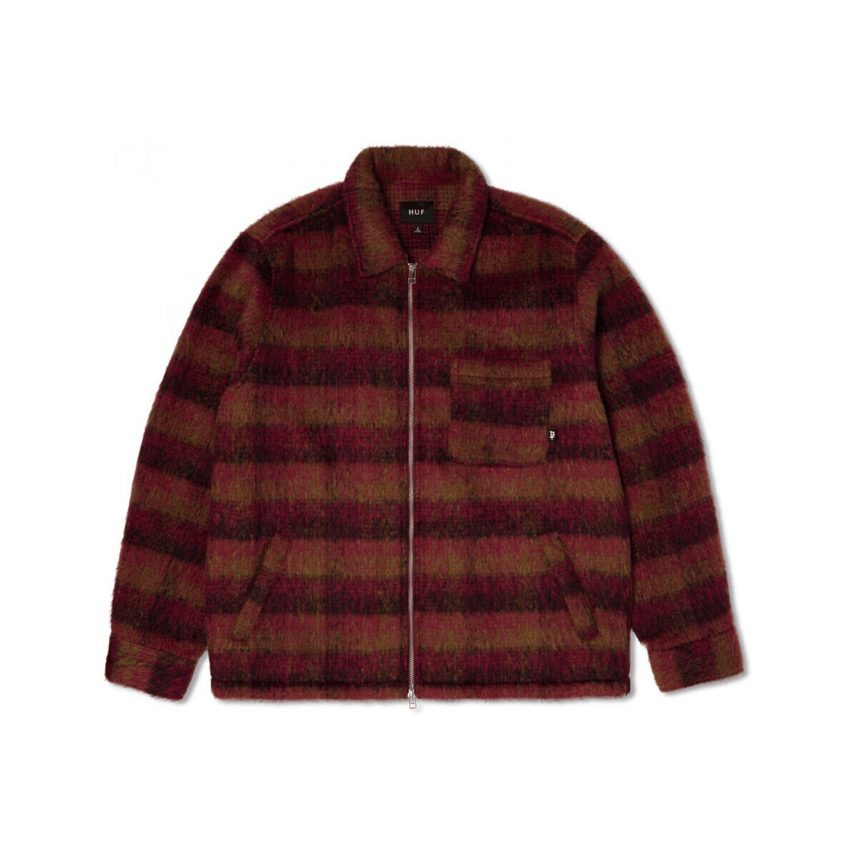 Huf  Jacket megablast plaid  Červená