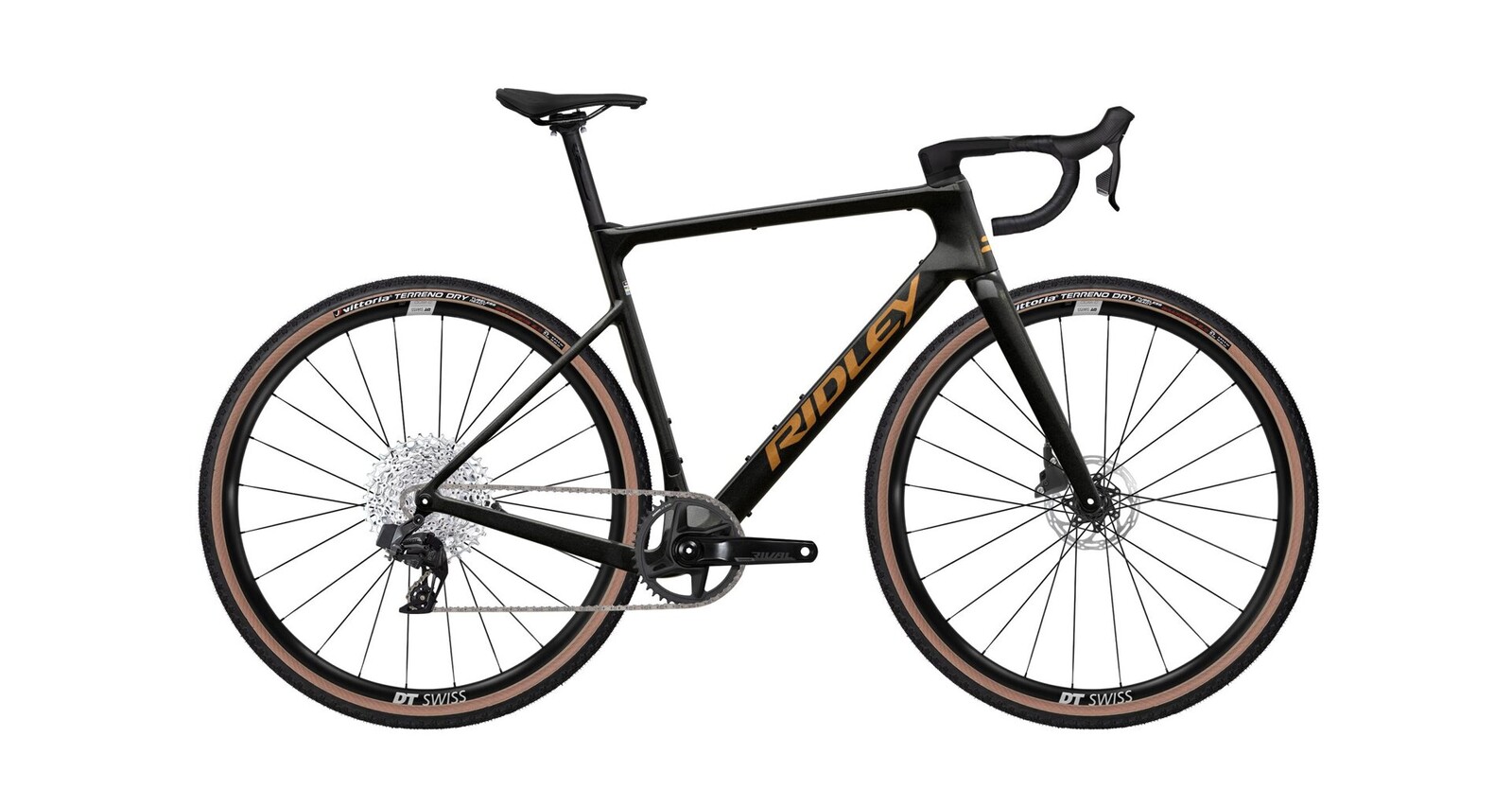 Ridley Astr Sram Rival XPLR - Black Metallic / Bronze Gold Velikost: M