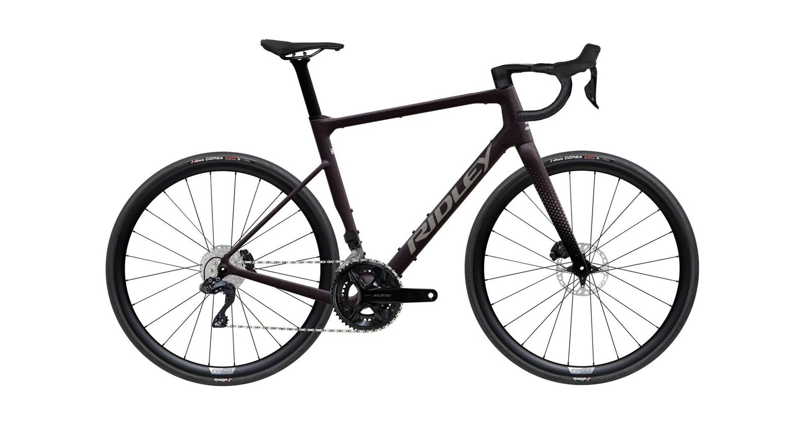 Silniční kolo Ridley Grifn RS Shimano 105 Di2 - Dark Plum Metallic - M Velikost: M
