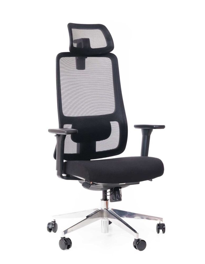 Kancelářská ergonomická židle Sego STRETCH New— černá