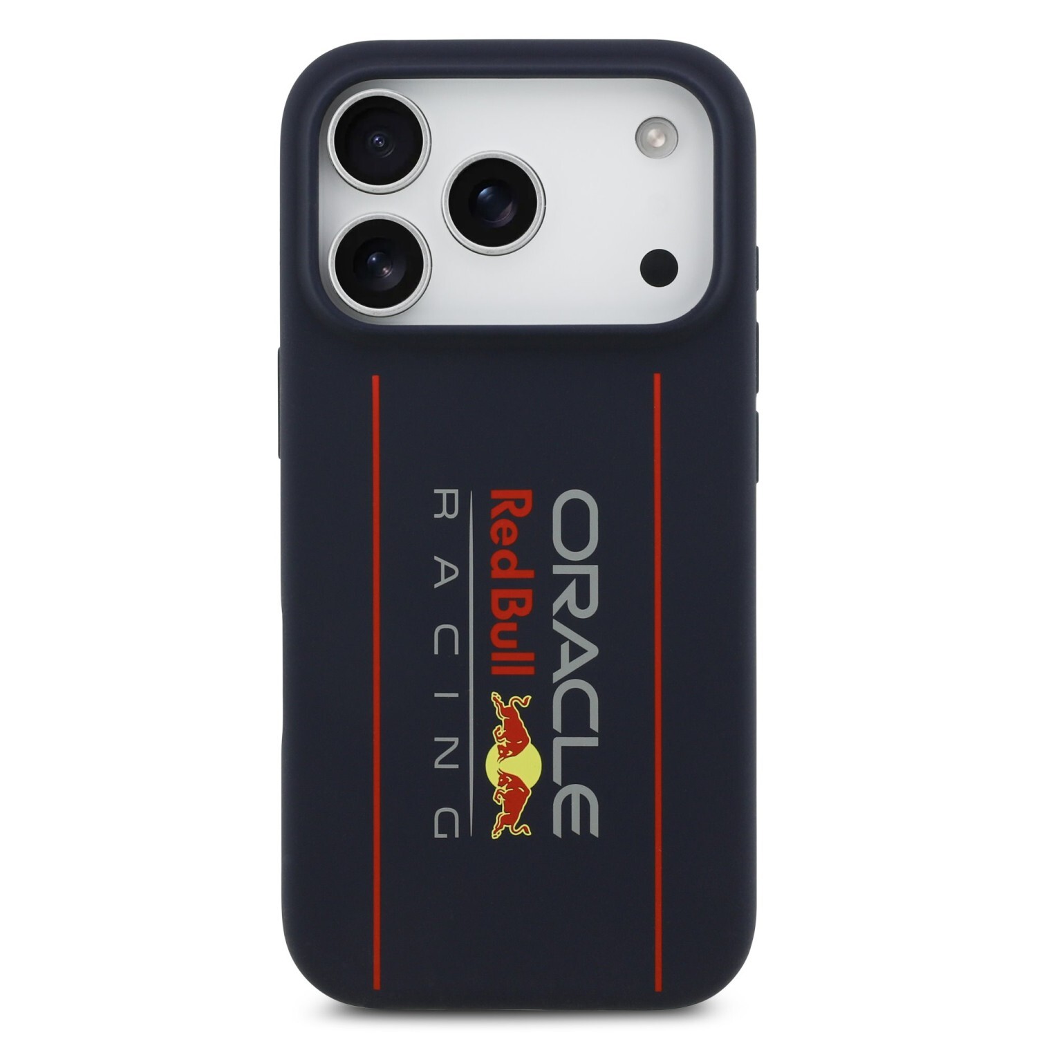 Zadní kryt Red Bull Silicone Vertical Logo MagSafe pro Apple iPhone 17 Pro Max, navy