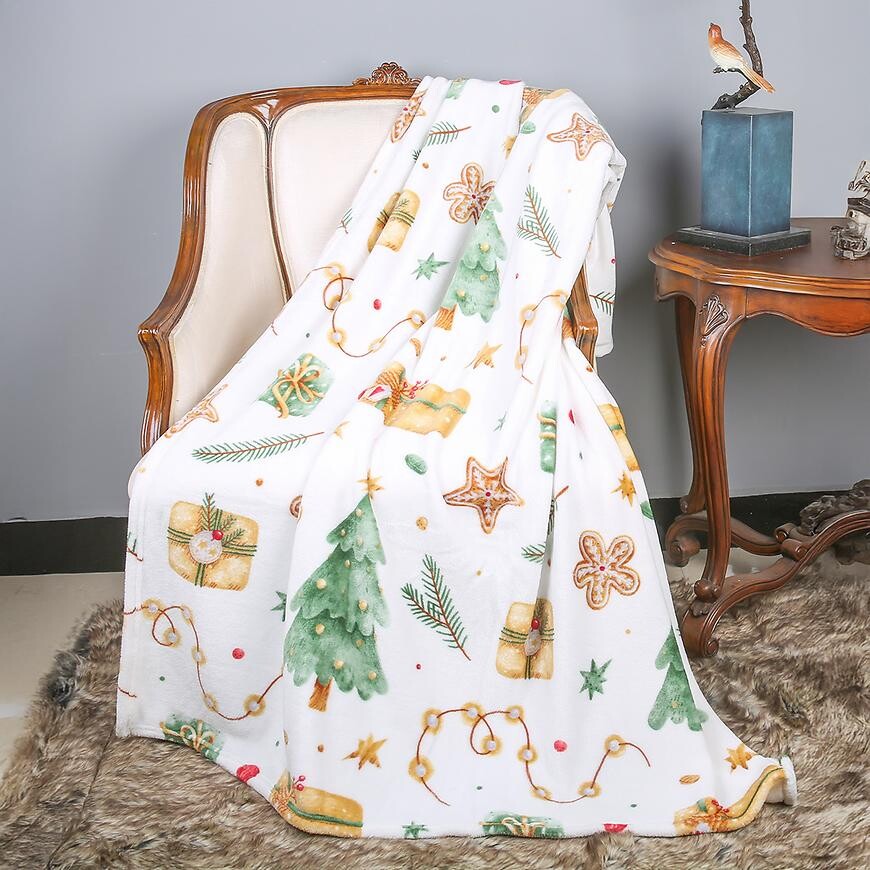 Deka Christmas 130x170 cm bílá