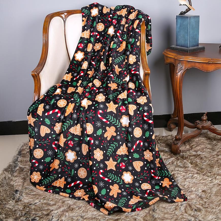 Deka Christmas 130x170 cm černá