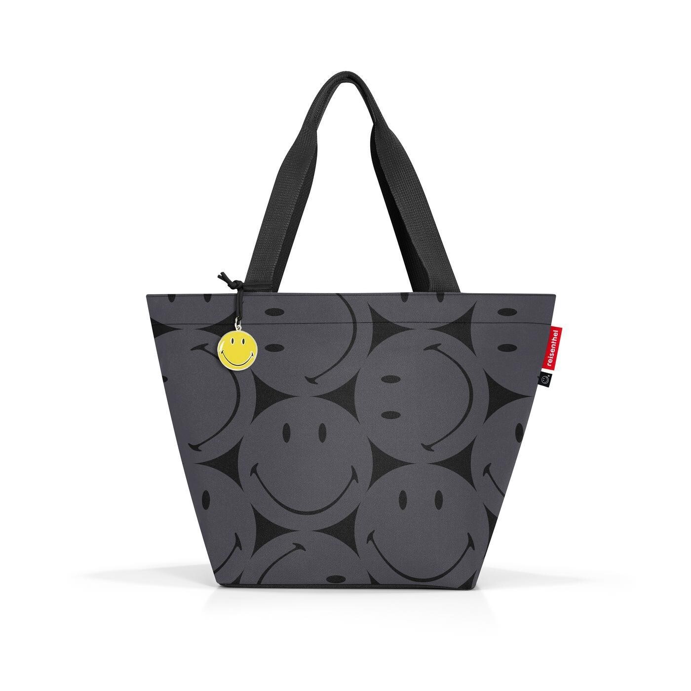 Nákupní taška přes rameno Reisenthel Shopper M Smiley® grey
