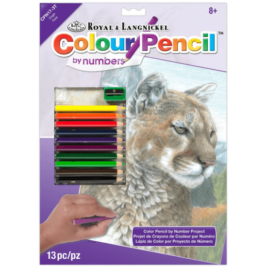 Royal & Langnickel Malování podle čísel pastelkami - Puma - CPN17