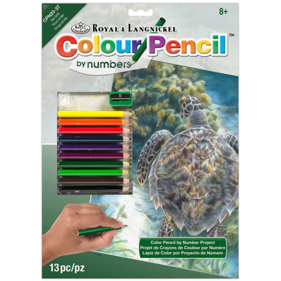 Royal & Langnickel Malování podle čísel pastelkami - Mořská želva - CPN20