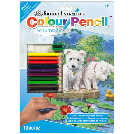 Royal & Langnickel Malování podle čísel pastelkami - Westíci - CPN8
