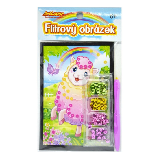 ArtLover Flitrový obrázek - Lama - SQC-AS005