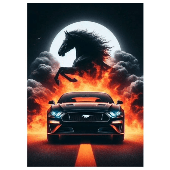 Norimpex Diamantový obrázek - Mustang Rumak - 30 x 40 cm - 2002009